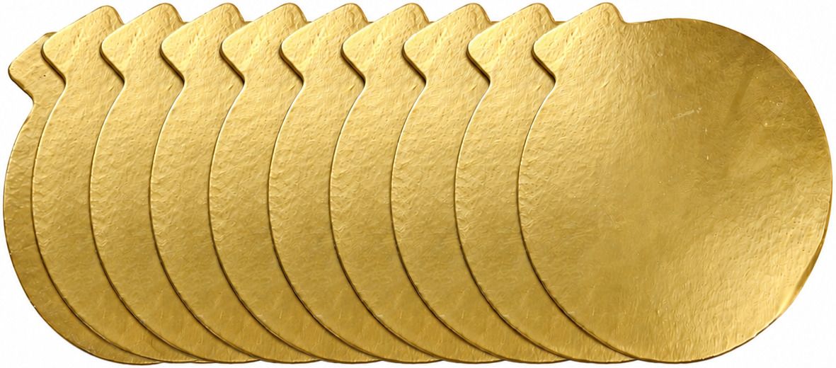 kuber ventures 7 Inch Gold Hardboard Cake Base Paper Cake Server-picture-28
