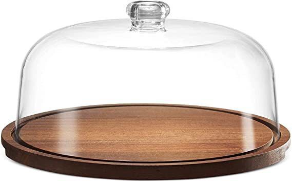 queryzen Cake Stand with Dome,Cake Cutting Holder for Birthdays & Party,wooden Cake Stand Plastic, Wooden Cake Server-picture-42