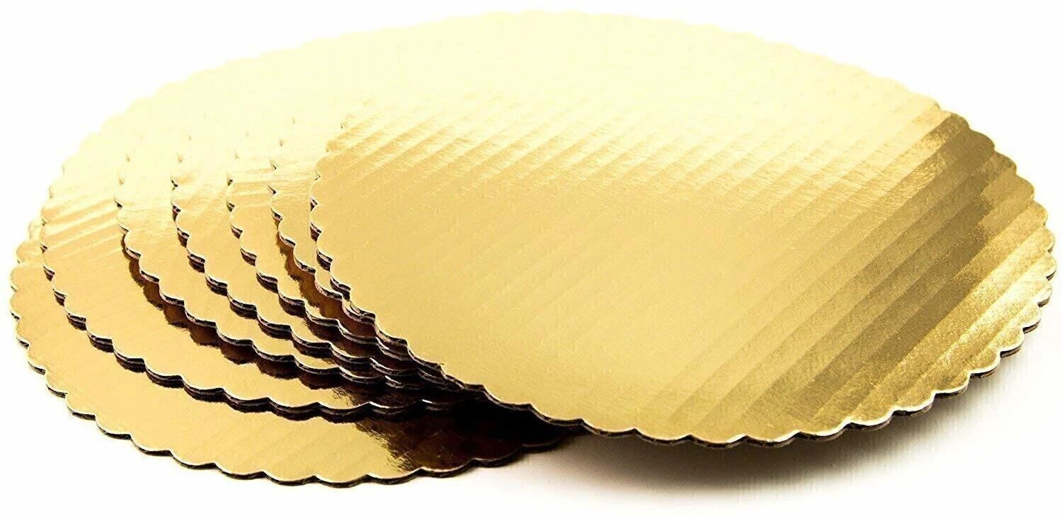 pactiv bake 10 INCH CAKE BASE GOLD LAMINATION PACK OF 5 Paper Cake Server-picture-26