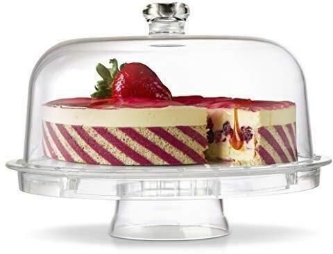 doratik acrylic Cake Stand With Dome Lid Serving Platter & Cake Plate Cake Holder Acrylic Cake Server-picture-22