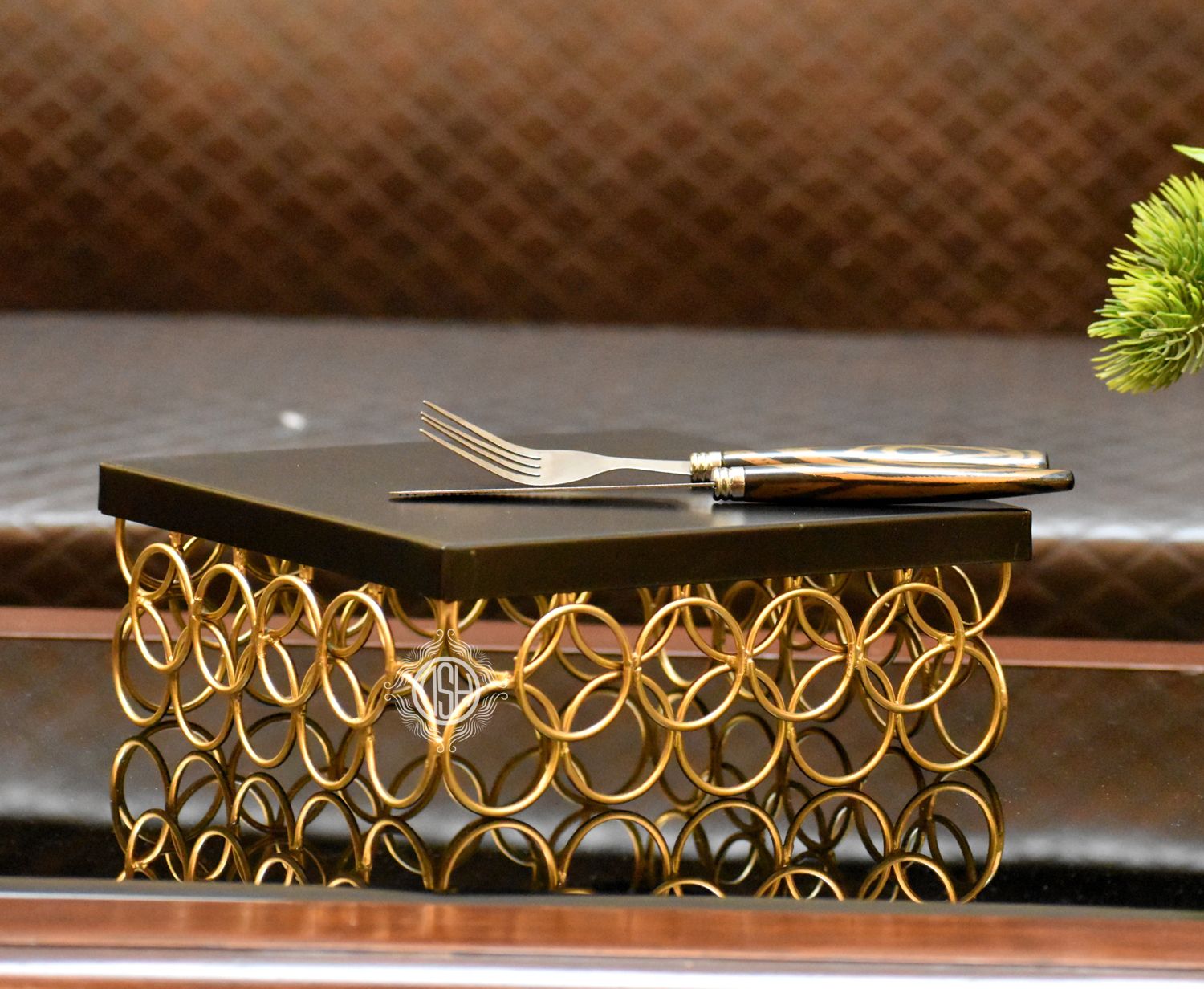 dsh Metal Cake Stand Cake Cutting Display Stand for Birthday and Wedding Party Used. Iron Cake Server-picture-4