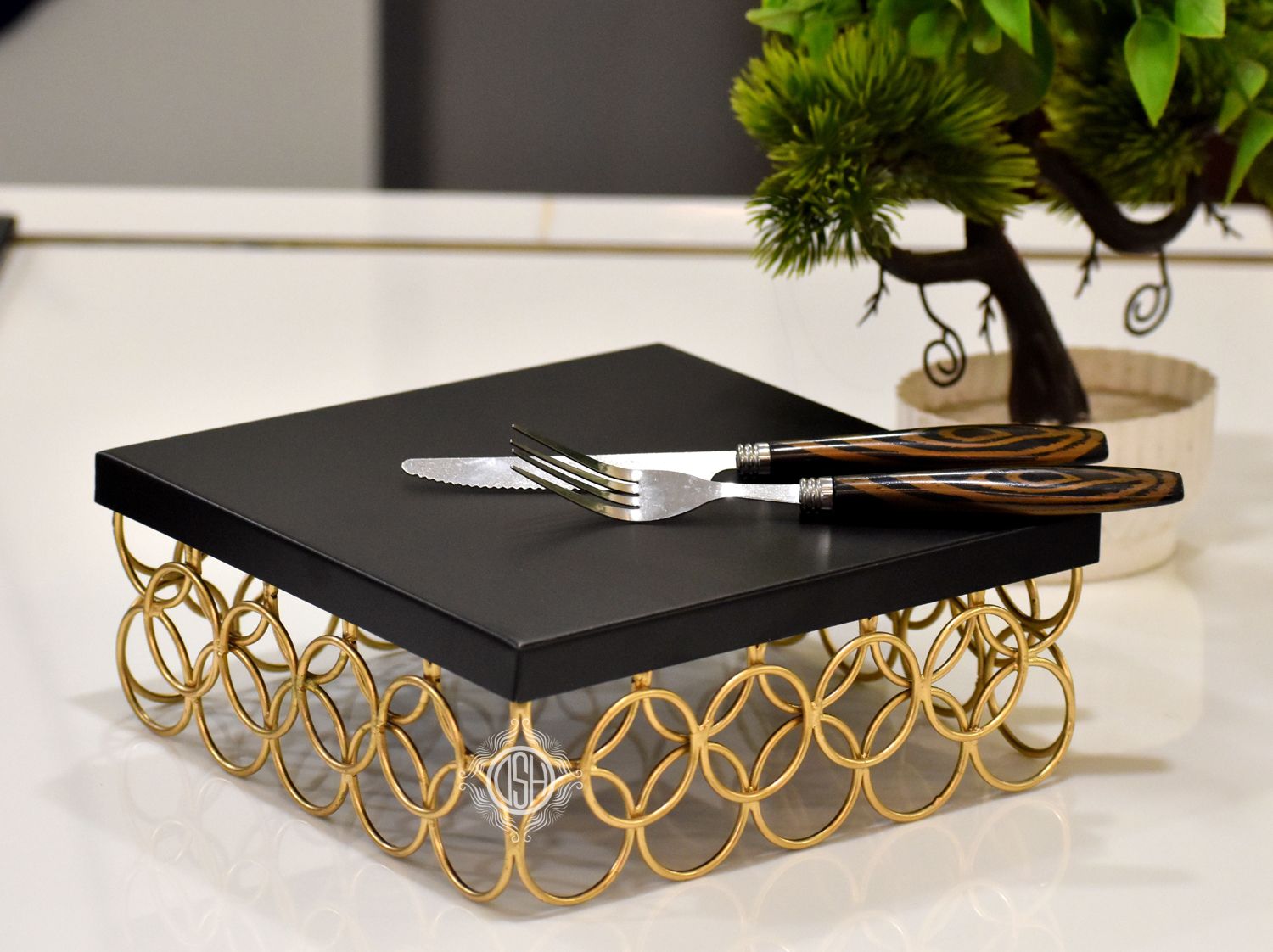 dsh Metal Cake Stand Cake Cutting Display Stand for Birthday and Wedding Party Used. Iron Cake Server-picture-3