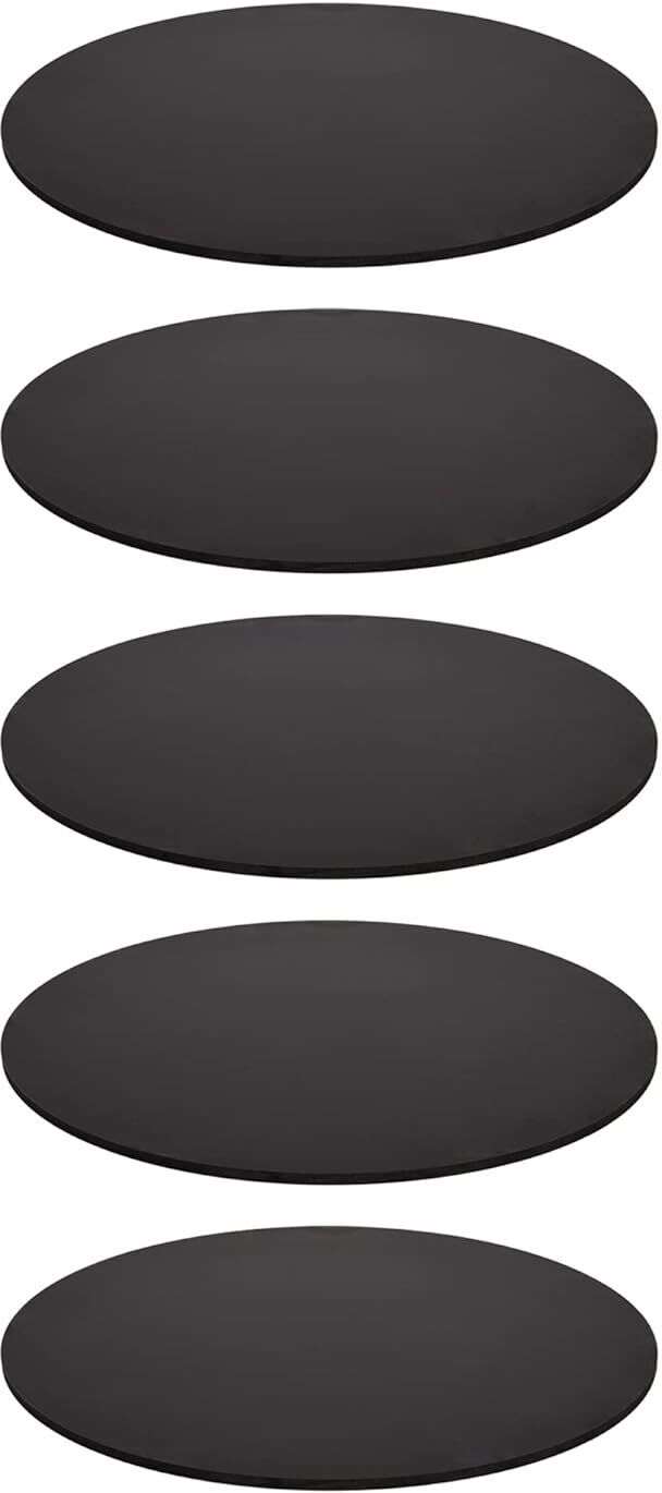 MDF black Cake Bases/Board, 12 inch Round MDF, Pack of 5, Black Paper Cake Server-image-35