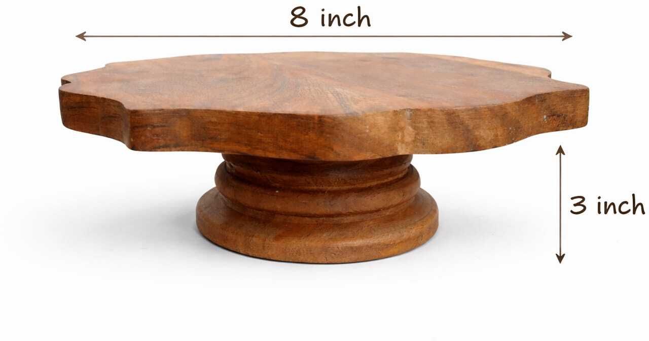 lakshay exports CAKE STAND Wooden Cake Server-picture-14