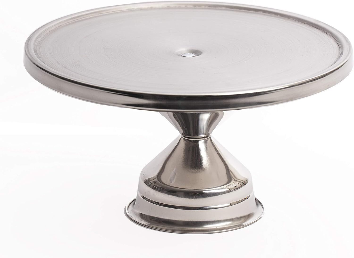 raycraft Stainless Steel Cake Stand, Non-Revolving, Silver Stainless Steel Cake Server-picture-41