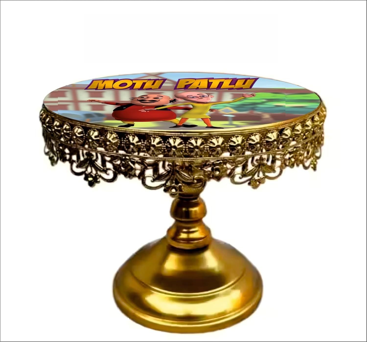 royal deco art Moj Cake Stand Stainless Steel Cake Server-picture-15