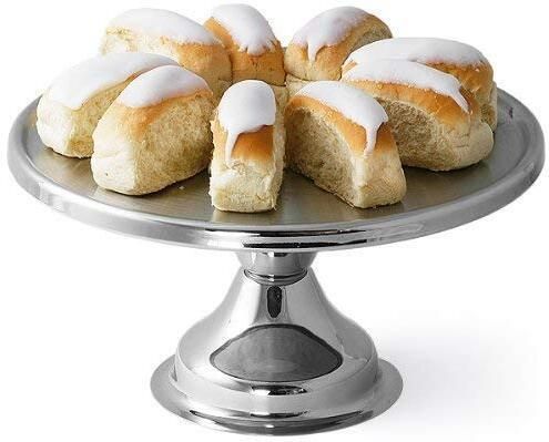 hospitality Paulsons Round Cake Display Stand 13" Stand Reusable Non-Revolving Stainless Steel Cake Server-picture-37