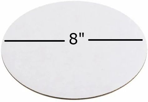sourcekart 8Inch White Round MDF Cake Base Wooden Cake Server-picture-26