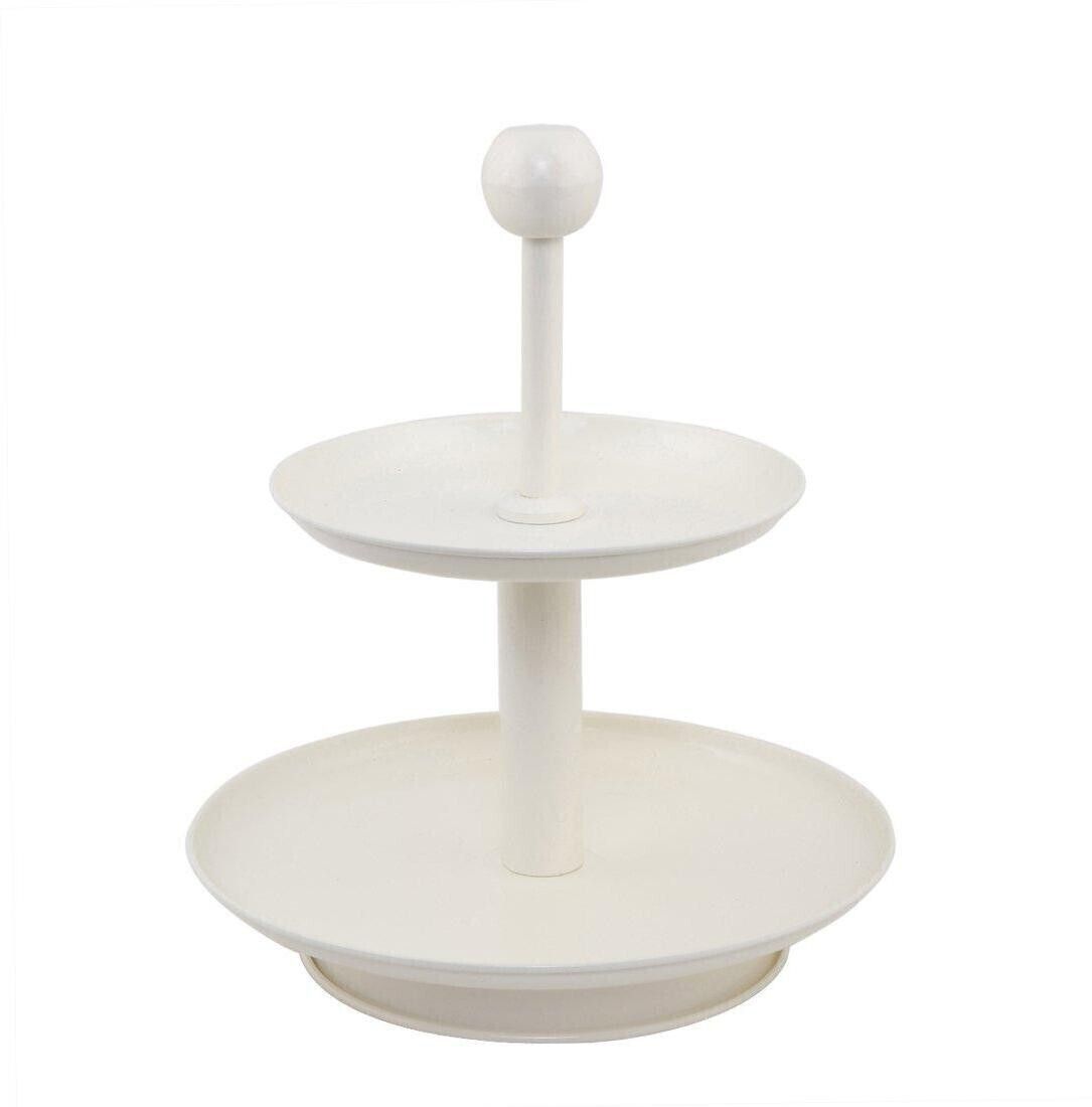 elan Knob 2 Tier Stacked Cake Cupcake & Dessert Stand for Birthday Anniversary Party Stainless Steel Cake Server-picture-23