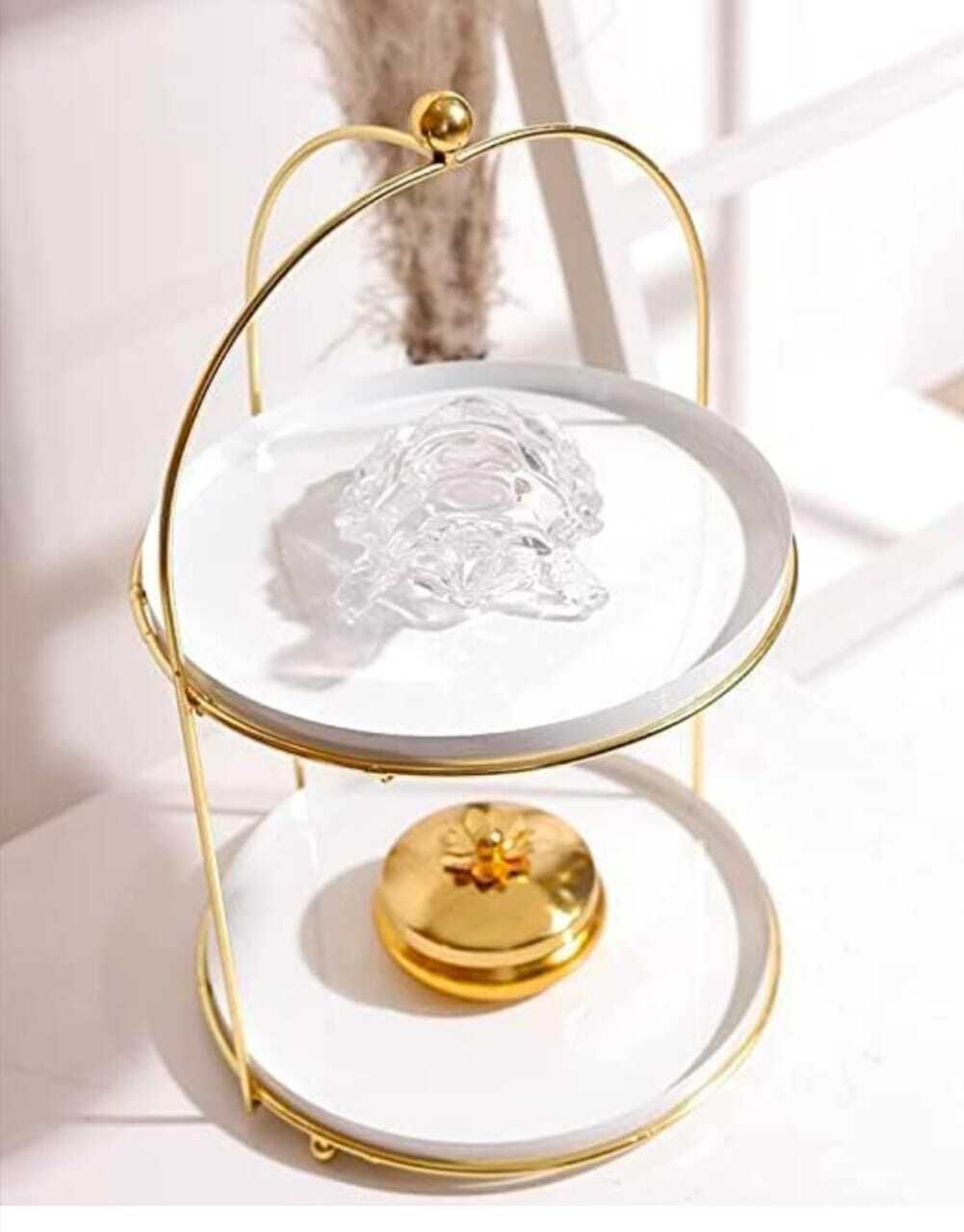 ajdecor 2 TIER CAKE STAND BY AJ Iron Cake Server-picture-24