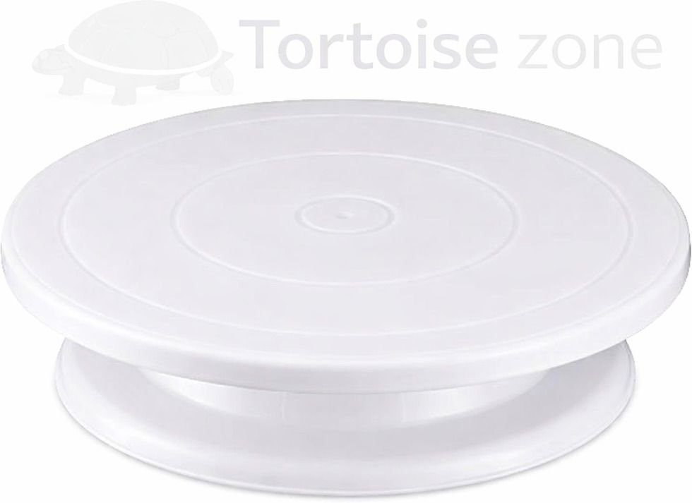 tortoise zone Rotating Cake Turn Table | Cake Frosting Revolving Cake Stand Plastic Cake Server-picture-12