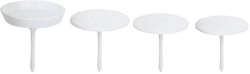 Set of 4 Cake Flower Nails Set Cupcake Icing Cream Sugarcraft Decorating Tool Plastic Cake Server