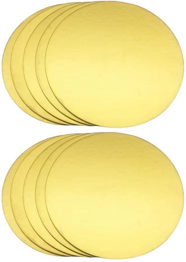 the bake mart Round Gold Cake Base Board (8 Inch, Pack of 10) Paper Cake Server-picture-25