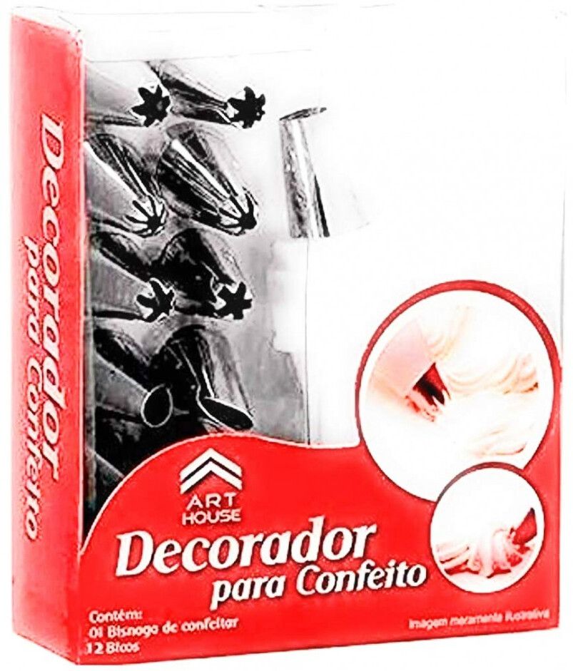 abc Stainless Steel Cake Decorator Nozzle Set Icing (Set of 12) Stainless Steel Cake Server-picture-46