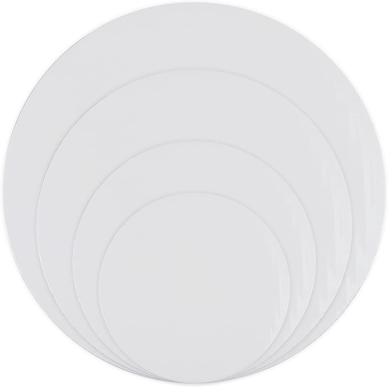 drapenza TrendyTrolley 20 Pcs Round Cake Base Board Set | 7 8 9 10 inch- 5 Pcs Each Paper Cake Server-picture-36