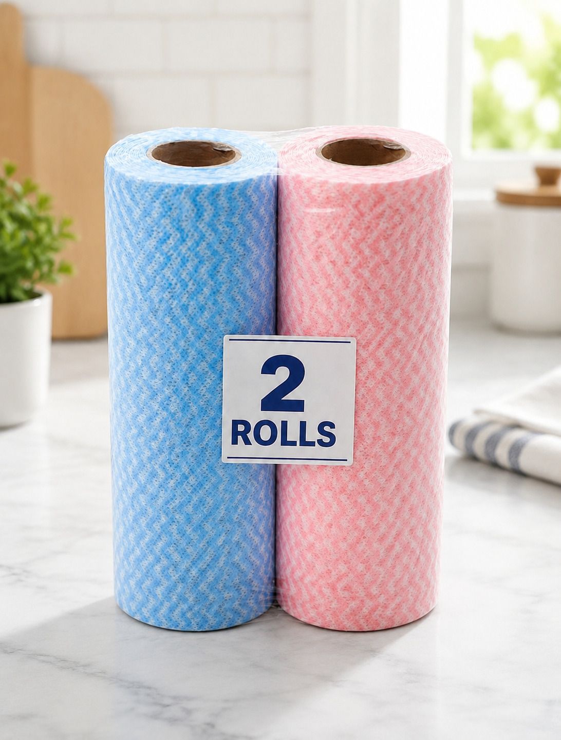 jessica fashion mart Pack of 3 Multipurpose Washable Cleaning Tissue Roll Cotton Cake Server-picture-42