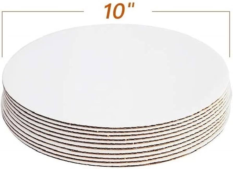sourcekart 10Inch White Round MDF Cake Base Wooden Cake Server-picture-10