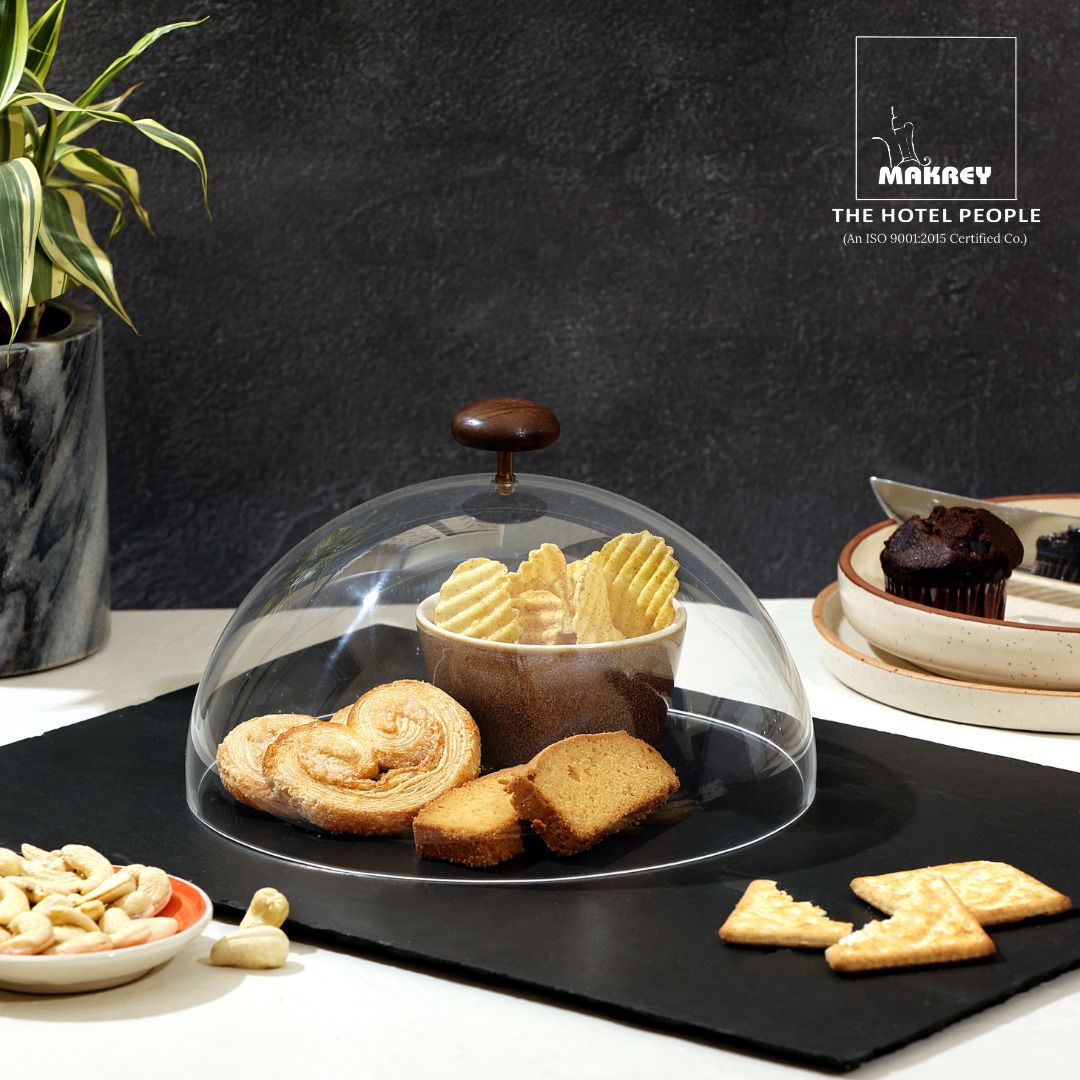 makrey Acrylic Cake Food Cover Dome Cloche 8"/ 20cms (Pack of 1). Acrylic Cake Server-picture-21