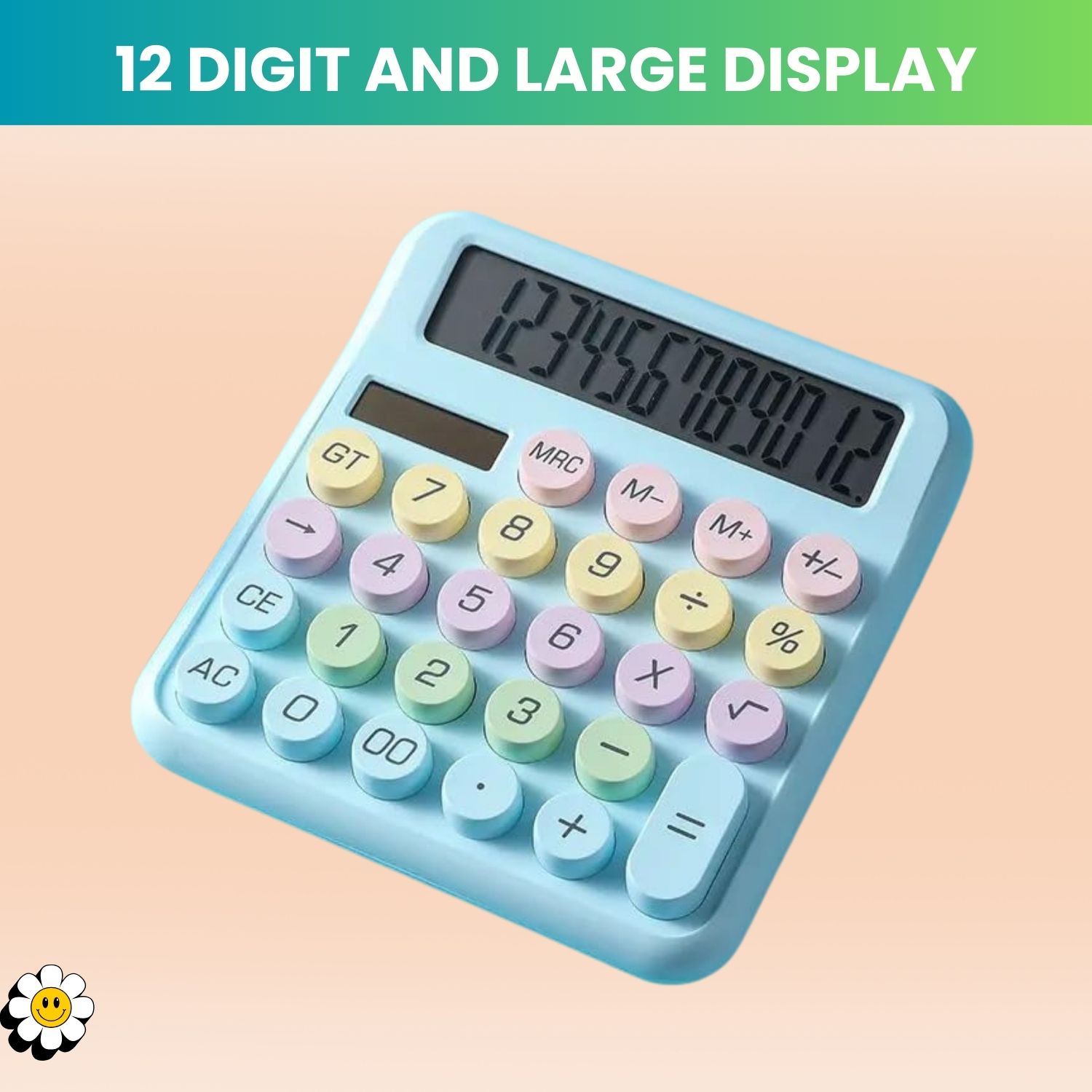 guggu Desktop Cute Calculator, 12-Digit Large Display With Aesthetic Candy Color C24 Desktop Cute Calculator, 12-Digit Large Display With Aesthetic Candy Color N24 Financial Calculator-picture-23