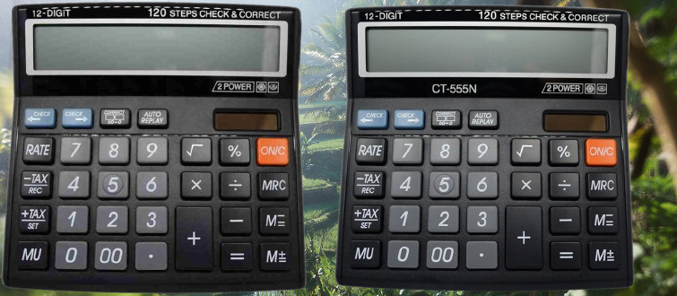 hench HN-555N Basic Calculator_N200 Desktop Calculator_N200 Financial Calculator image 1