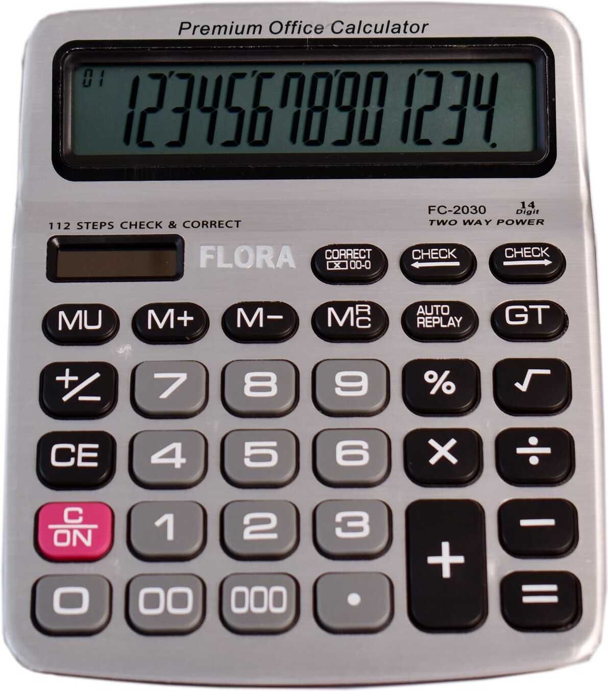 flora Dual Power Solar & Battery Multi Use Financial Calculator (14 Digit) Financial Calculator-picture-9