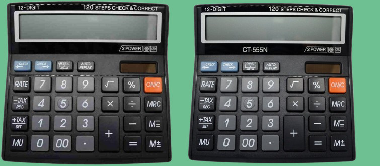 hench HN-555N Basic Calculator_N26 Desktop Calculator_N26 Financial Calculator image 1