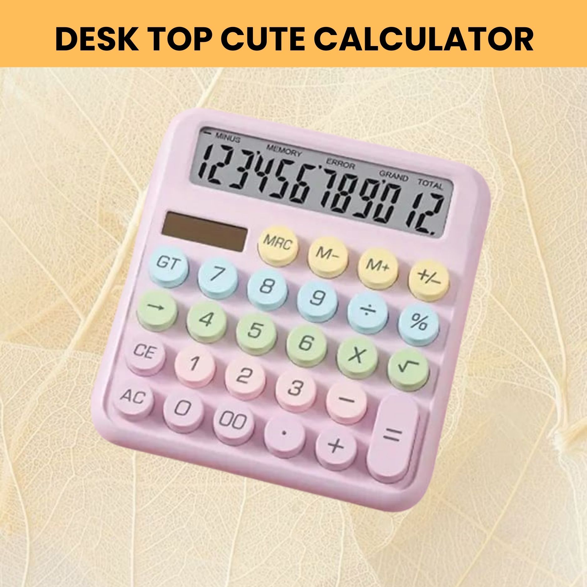 Desktop Calculator, 12-Digit Large LCD and Large Buttons for Office, Homes U259 Basic Calculator-image-28