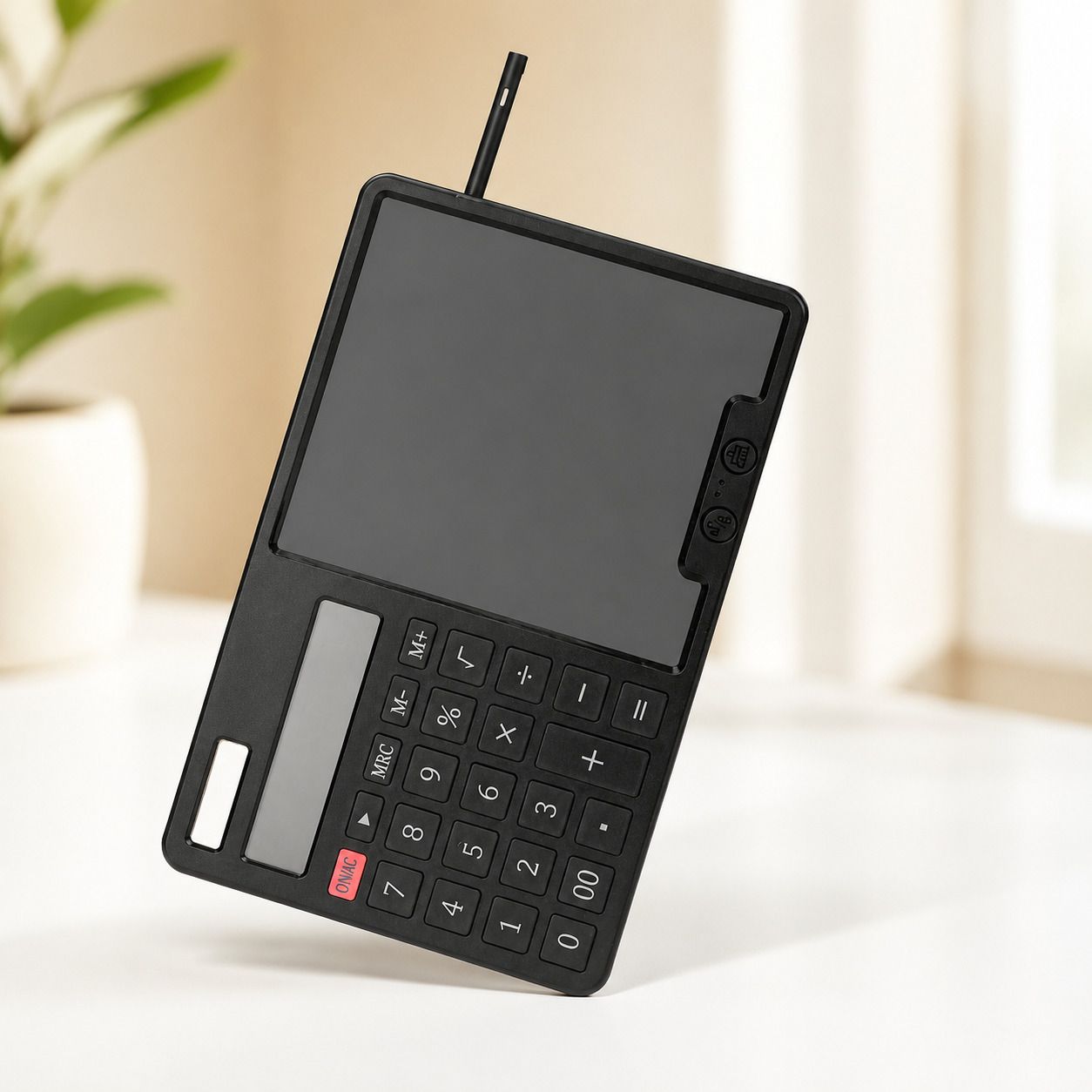 jems LCD Writing Tablet with Calculator & Stylus Electronic Writing Tablet | Reusable LCD Drawing Board with Calculator Function Financial Calculator-picture-42