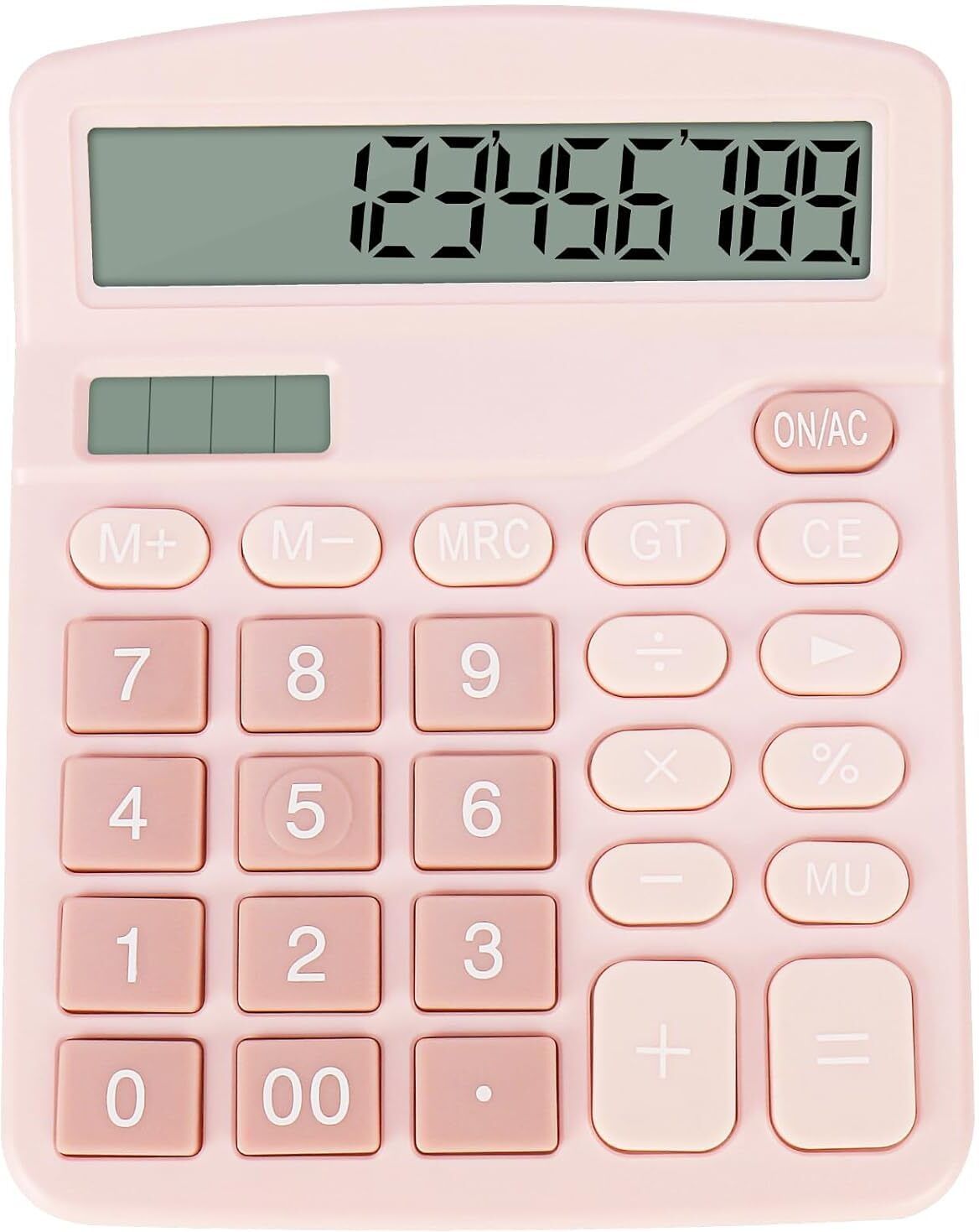 12-Digit Desktop Calculator Large LCD Dual Power Pink 120 Steps Desktop Calculator Basic Calculator-image-31