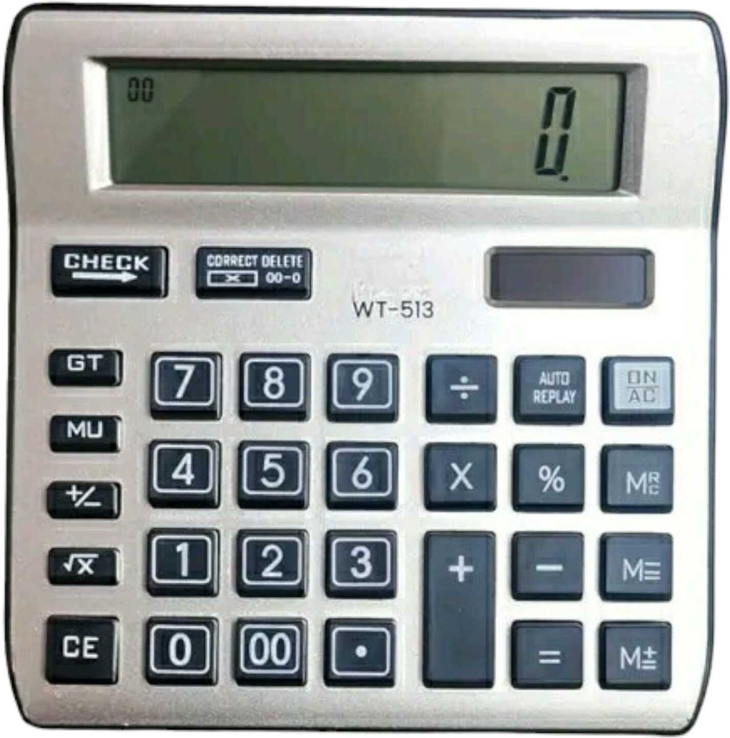 shyamstore Pr-513 calculator Pr-513 calculator CHECK & CORRECT DUAL POWER CALCULATOR (12 Digit) BasicCalculator image 1
