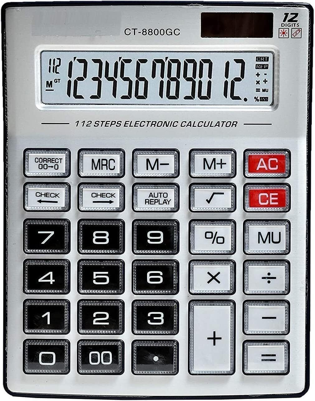 Glthzen CT-8800 GC Check & Correct Basic & Financial Calculator 12 Digit FinancialCalculator-image-45