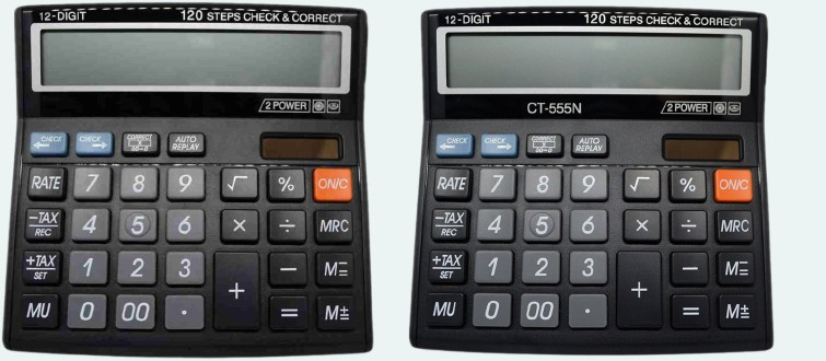 hench HN-555N Basic Calculator_N43 Desktop Calculator_N43 Financial Calculator image 1
