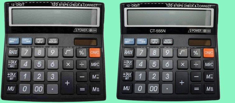 hench HN-555N Basic Calculator_N56 Desktop Calculator_N56 Financial Calculator image 1