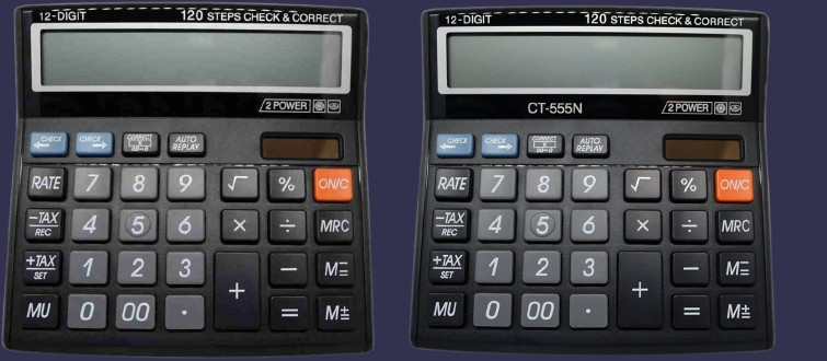 hench HN-555N Basic Calculator_N226 Desktop Calculator_N226 Financial Calculator image 1