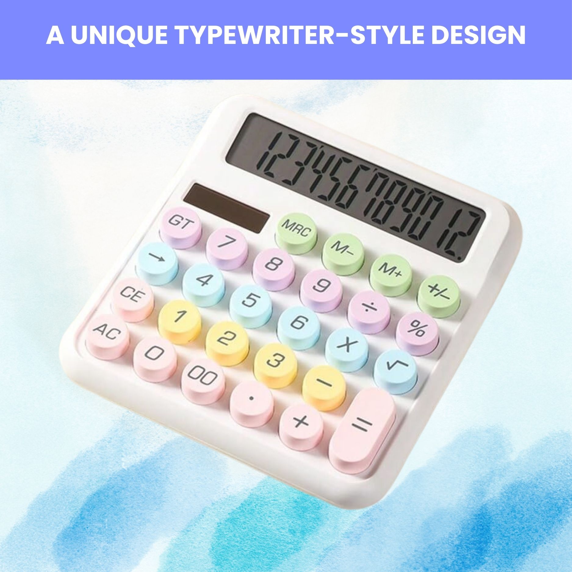 Desktop Calculator, 12-Digit Large LCD and Large Buttons for Office, Homes O69 Basic Calculator-image-34