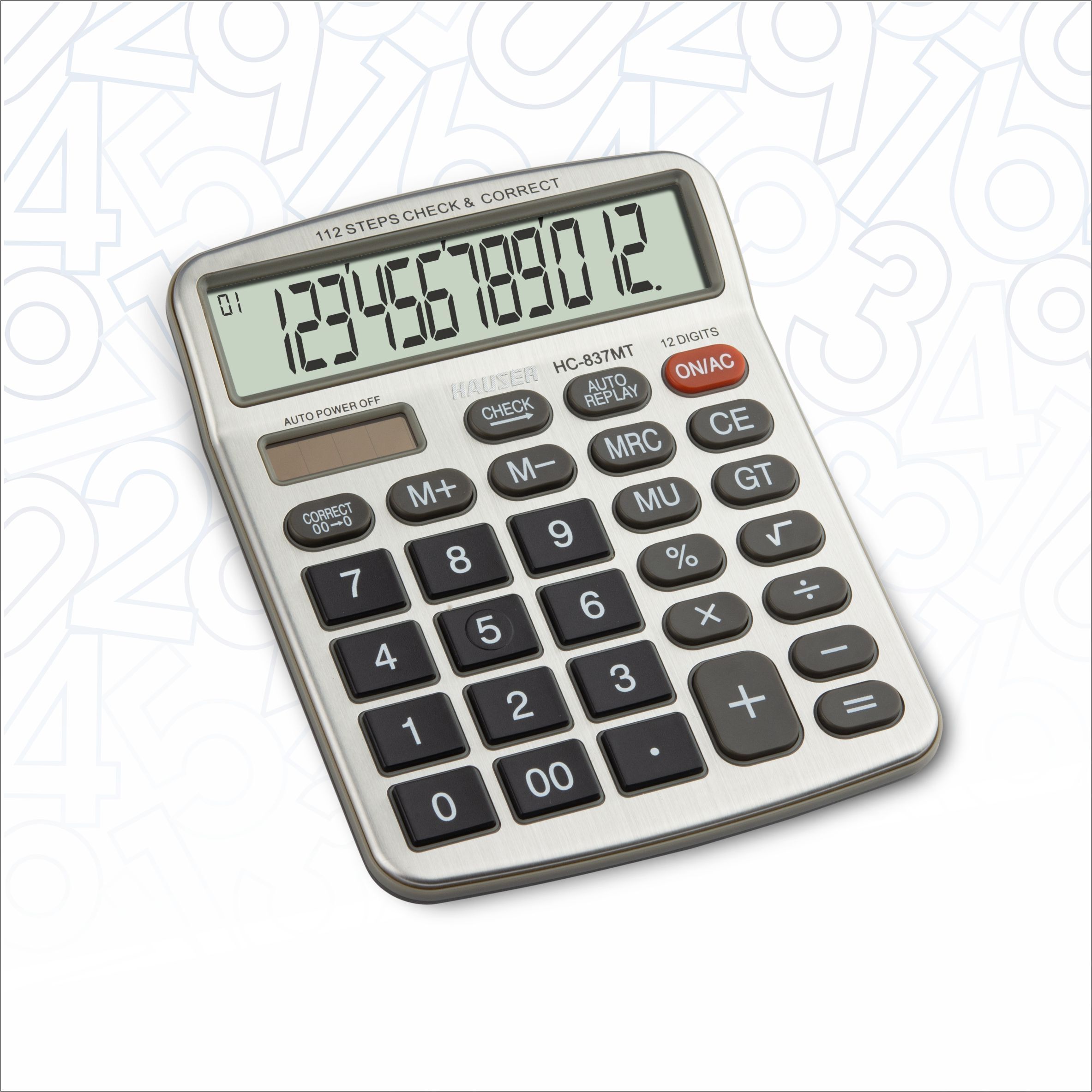 HC-837MT | Big Display | Dual Powered Metal Cladding Desktop BasicCalculator