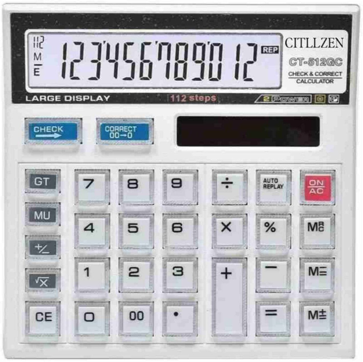 Glthzen CT-512GW Glthzen CT-512GW Check & Correct Calculator FinancialCalculator