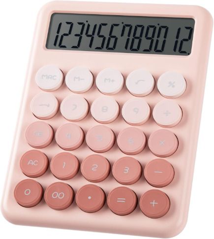pmw Calculator with 12-Digit Large LCD Display&Big Buttons–Dual Power, Easy to Use Basic Calculator-picture-12