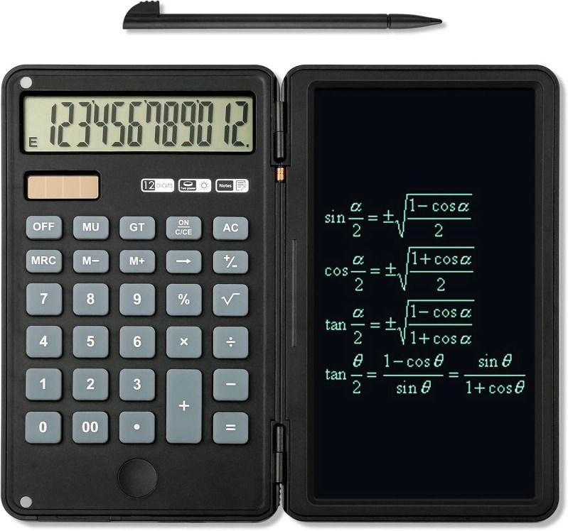 PF-Calculator with Writing Pad 12-Digit Calculator with LCD Writing Pad Financial Calculator-image-38