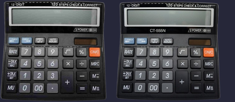 hench HN-555N Basic Calculator_N227 Desktop Calculator_N227 Financial Calculator image 1