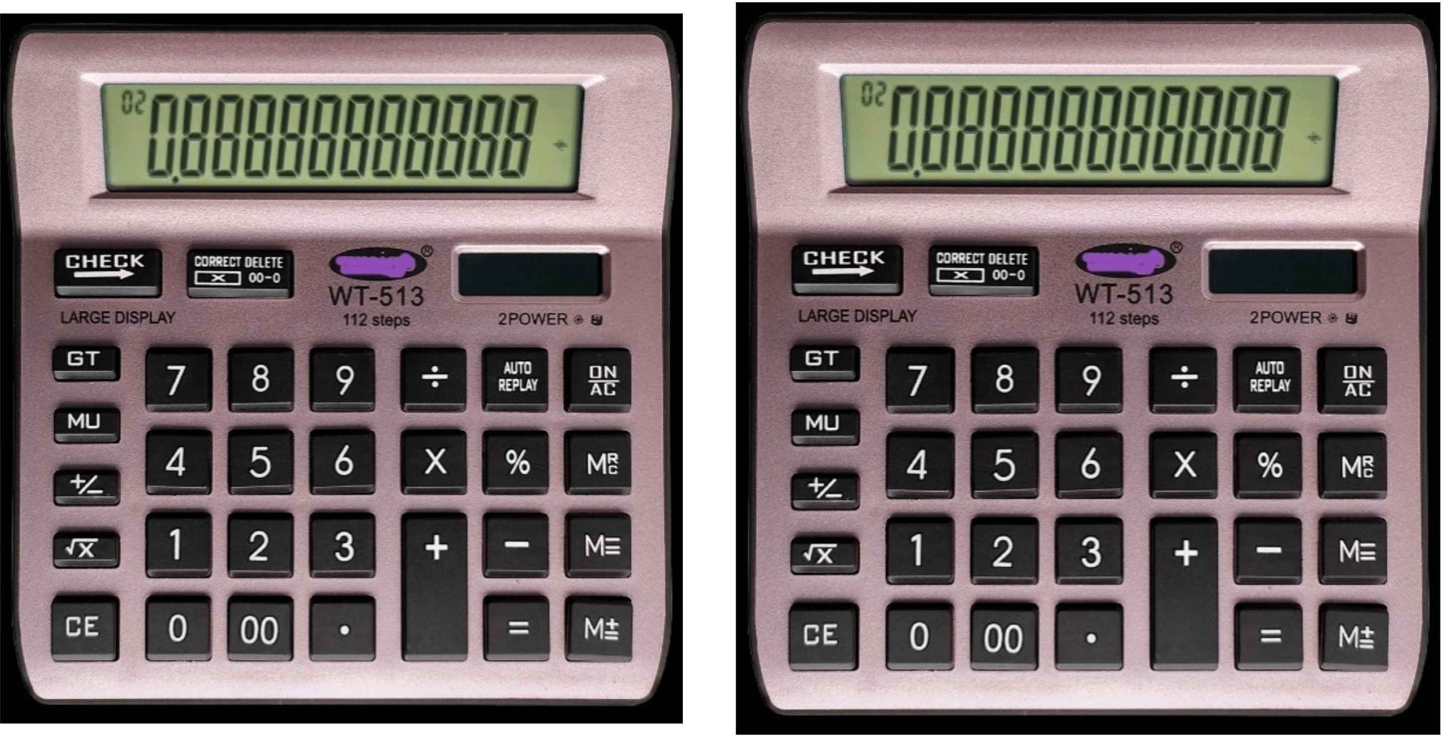 german valley A Superb Calculator Combo of 513Rosegold Pack Of 2 With Soft Keys Basic Calculator image 1