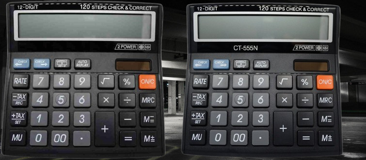 hench HN-555N Basic Calculator_N202 Desktop Calculator_N202 Financial Calculator image 1
