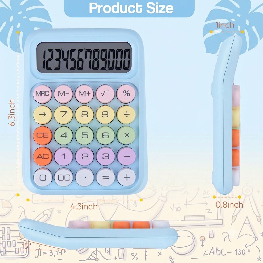 shri vinayak 12 DIGIT candy cute bright perfect calculator for students multipurpose candy Candy calculator for student Basic Calculator-picture-6
