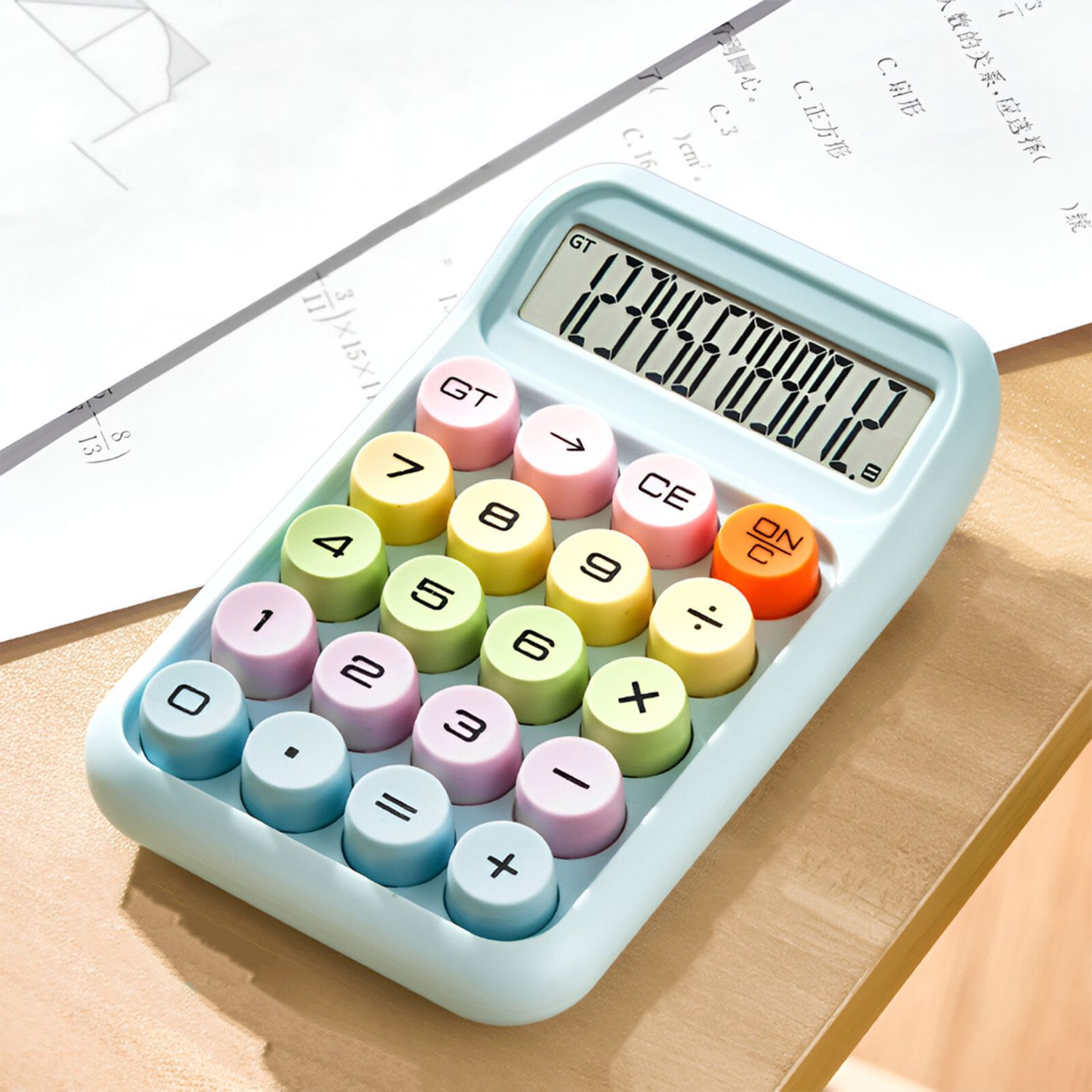 12-Digit Dopamine Calculator – Cool Keyboard Design for Study & Office Use Basic Calculator-image-34