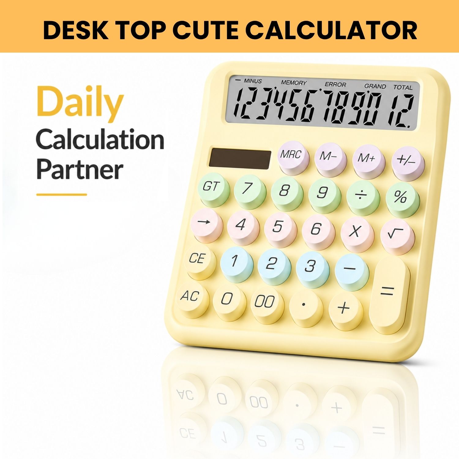 guggu Desktop Calculator 12 Digits Large LCD Display & Big Buttons For Home/OfficeB454 Financial Calculator-picture-28