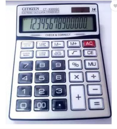 9300-Gc Dual Power Big Size Electronic 12 Jumbo Digit 112 Steps 9300-Gc Dual Power Big Size 112 Steps Correct and Check Basic Calculator-image-19