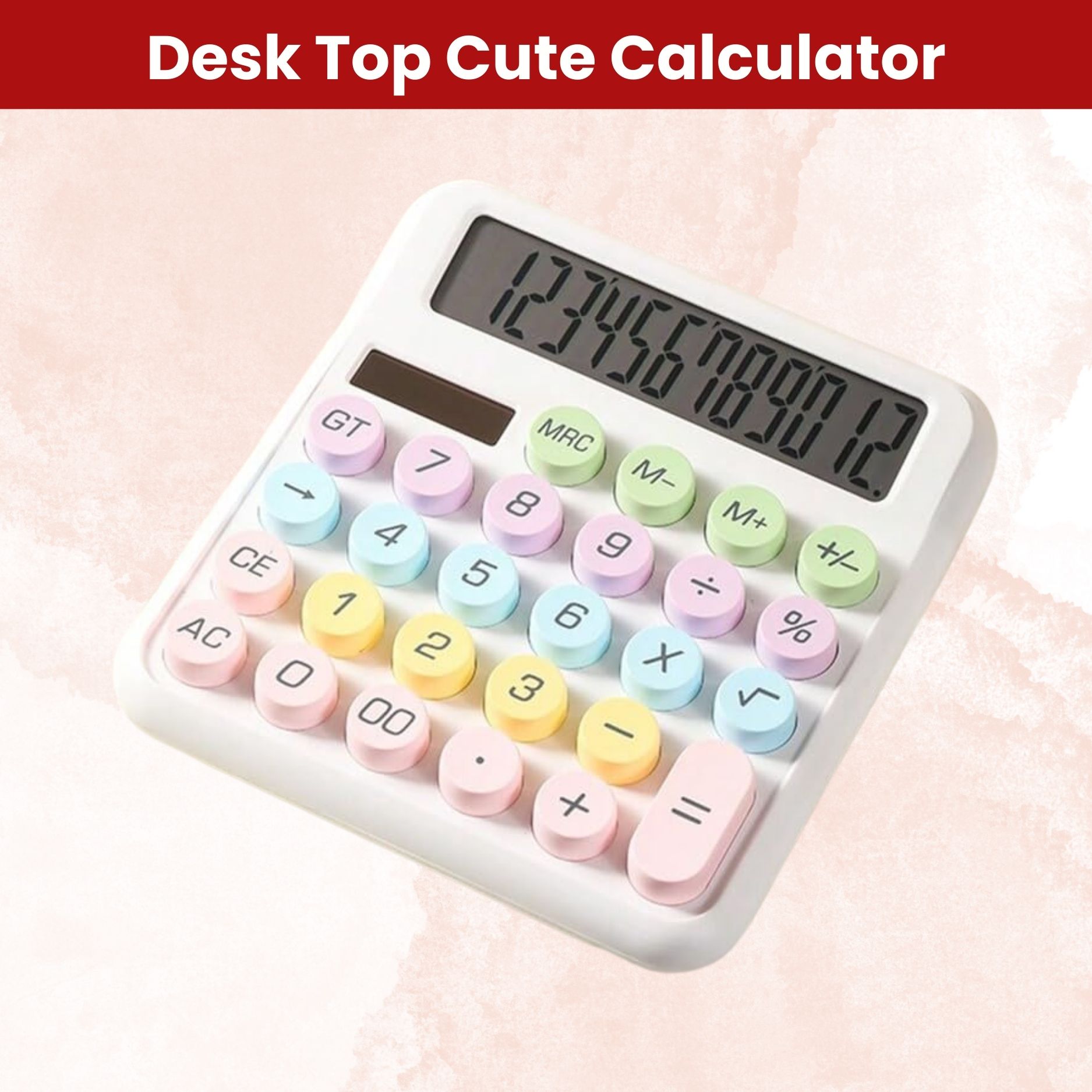 Desktop Calculator, 12-Digit Large LCD and Large Buttons for Office, Homes B98 Basic Calculator-image-36
