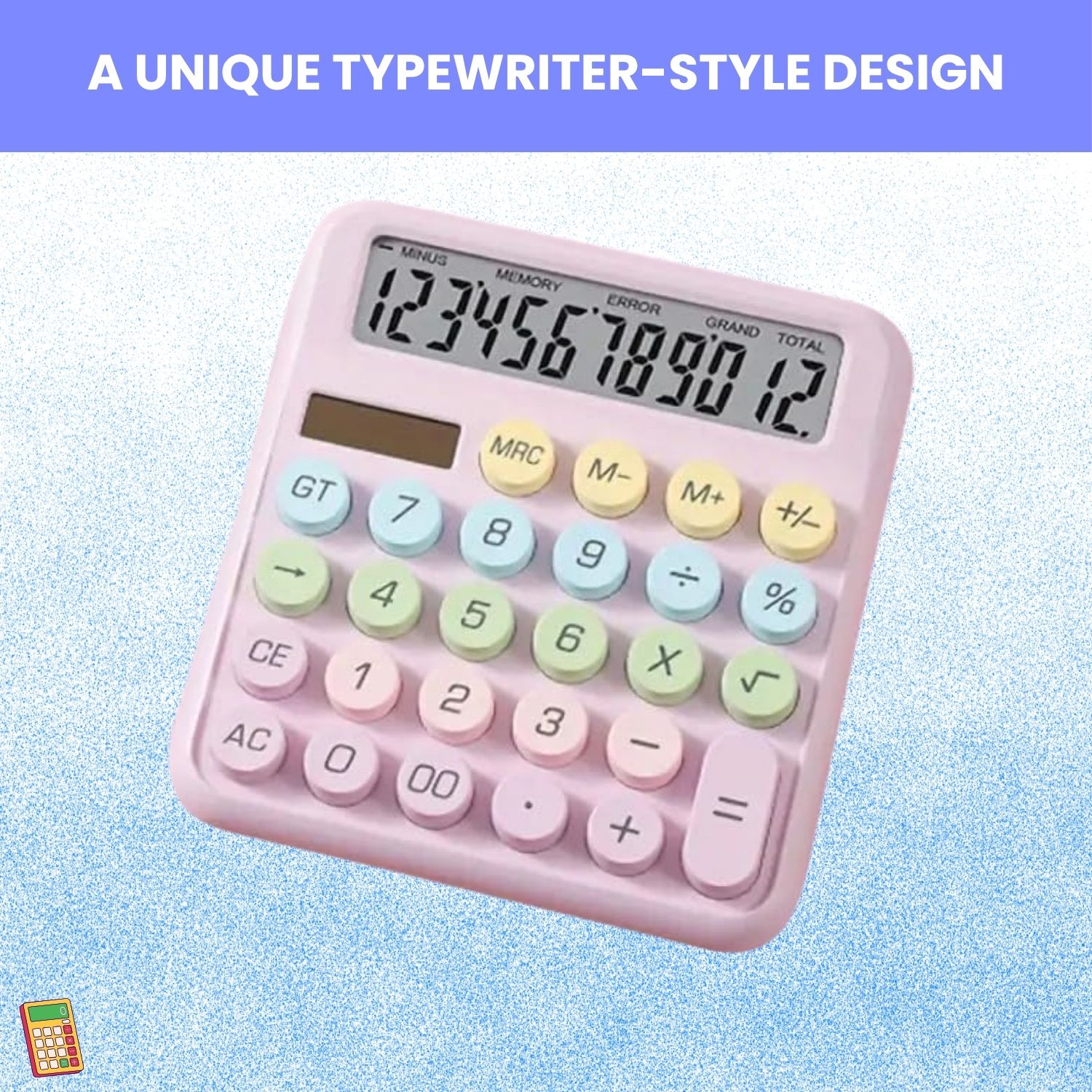 Desktop Cute Calculator, 12-Digit Large Display With Aesthetic Candy ColorY87 Desktop Cute Calculator, 12-Digit Large Display With Aesthetic Candy ColorE87 Basic Calculator-image-41