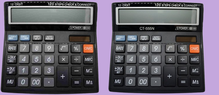 hench HN-555N Basic Calculator_N39 Desktop Calculator_N39 Financial Calculator image 1