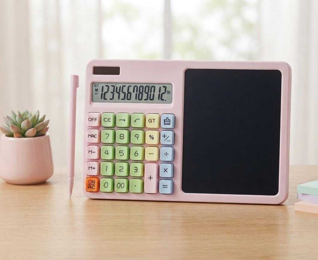 lukaf Business Calculator with Erasable Writing Pad Business Calculator with Erasable Writing Pad Basic Calculator-picture-38